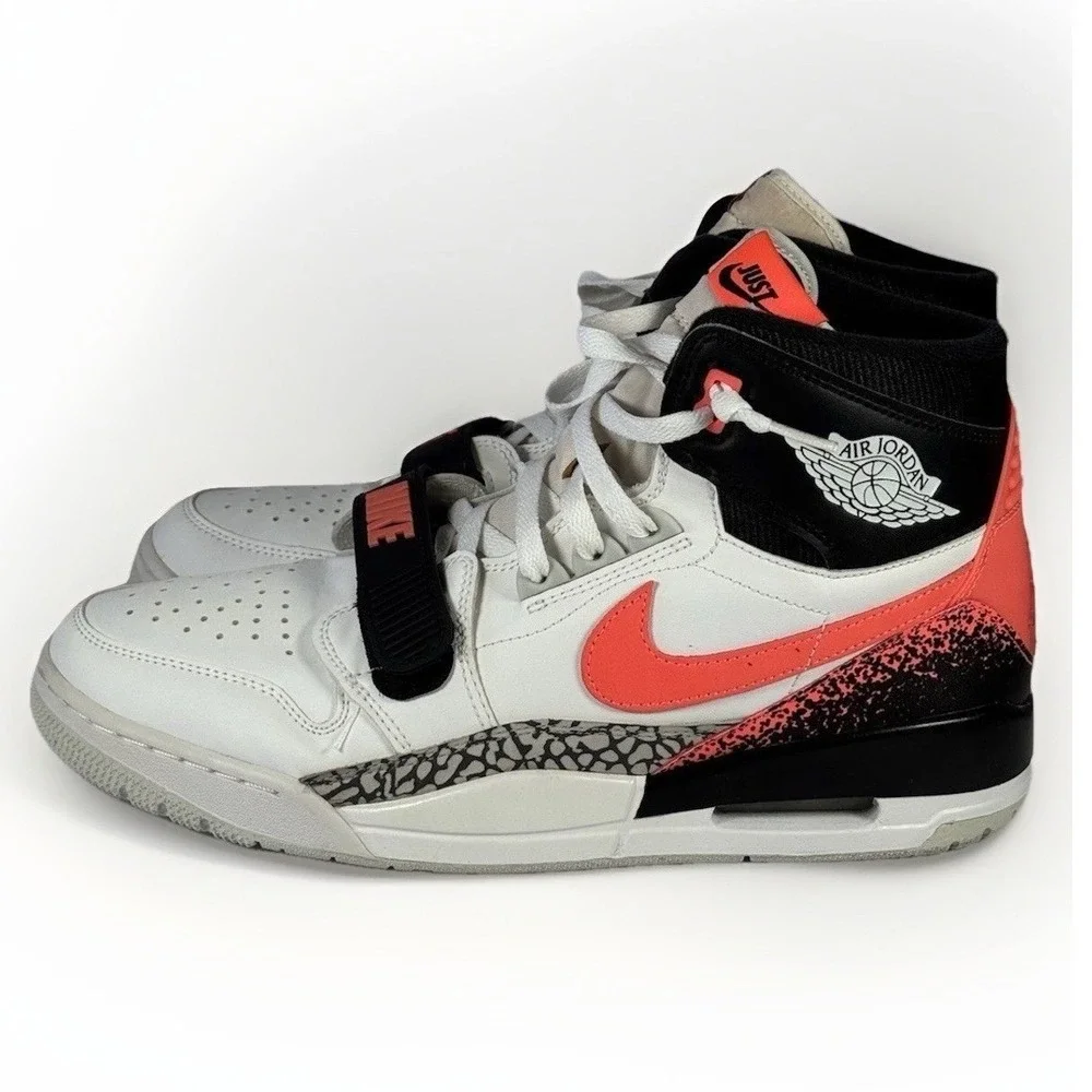 Air Jordan Legacy 312 NRG‎ AQ4160 108 White Hot Lava High Top Mens Size 12